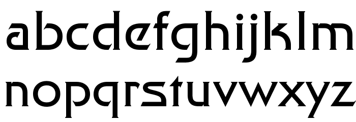 Trek Movie Font LOWERCASE