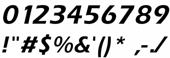 Trek TNG Credits Font OTHER CHARS