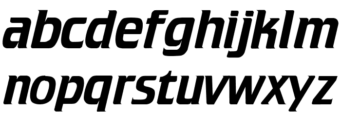 Trek TNG Credits Font LOWERCASE