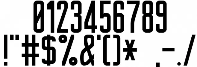 Trek TNG Monitors Font OTHER CHARS