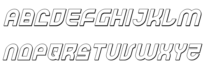Trek Trooper 3D Italic Шрифта строчной
