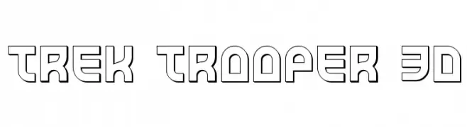 Trek Trooper 3D  Frei Schriftart Herunterladen