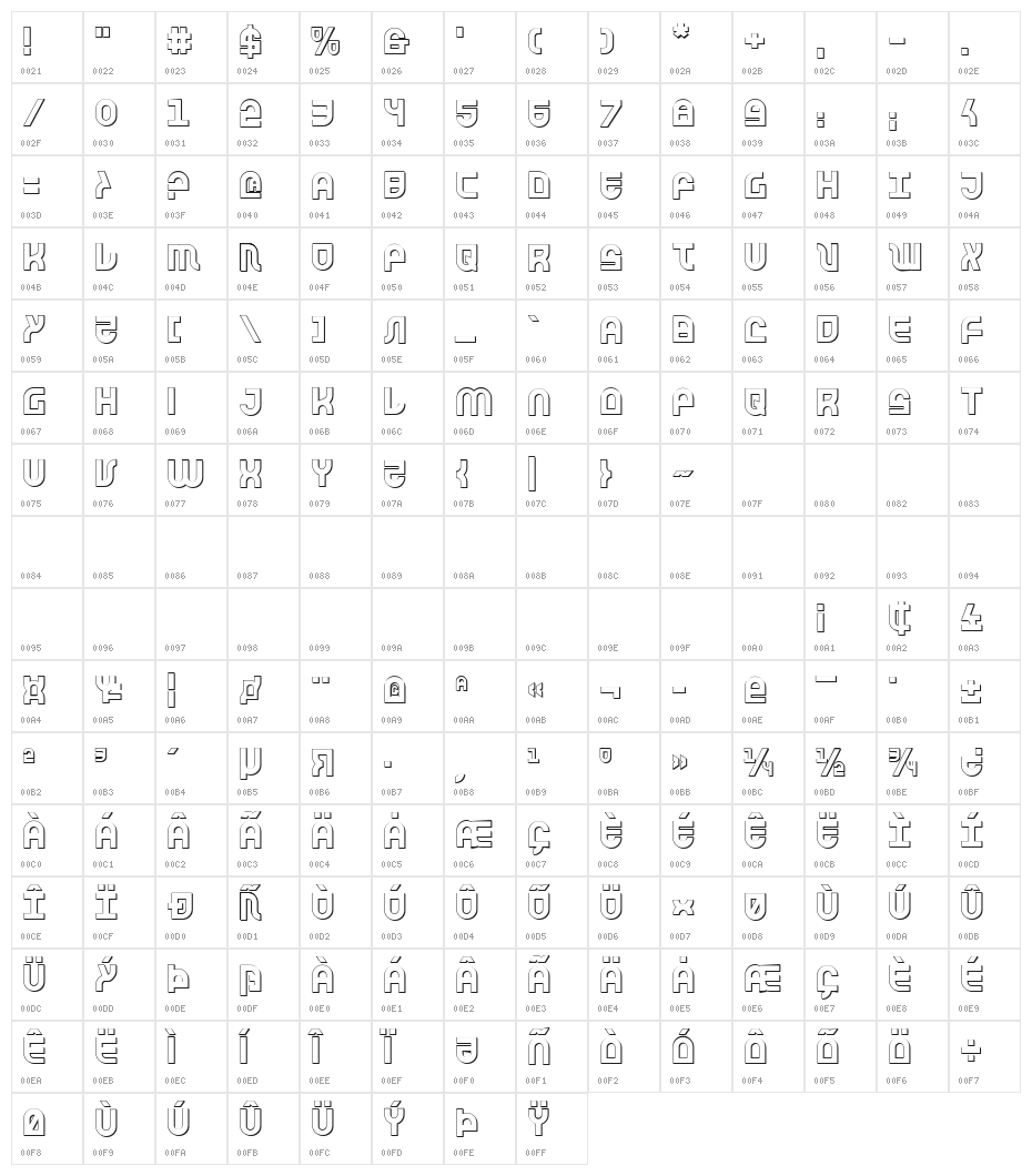 Trek Trooper 3D Character Map