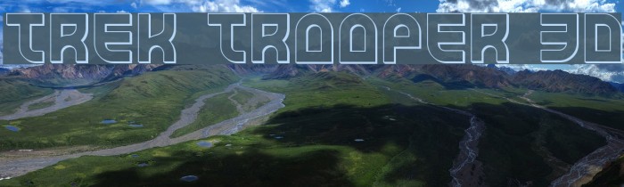 Trek Trooper 3D Font examples