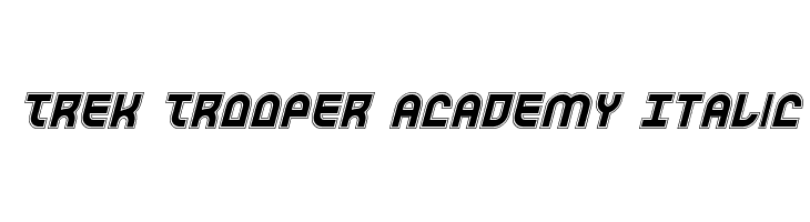 Trek Trooper Academy Italic Шрифта