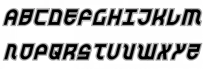 Trek Trooper Academy Italic Caratteri MAIUSCOLE