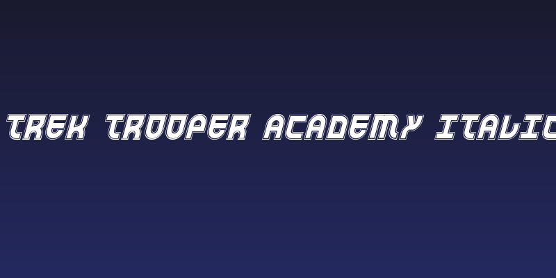 Trek Trooper Academy Italic Social Header