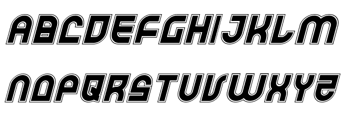 Trek Trooper Academy Italic Шрифта строчной