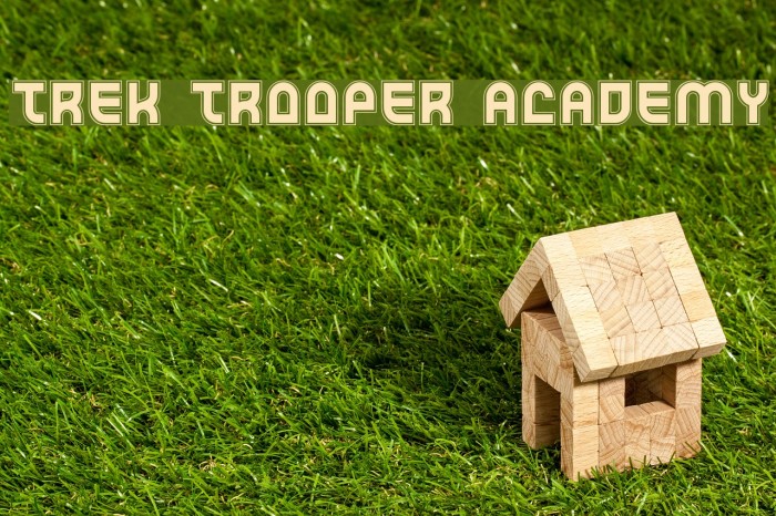 Trek Trooper Academy Font examples