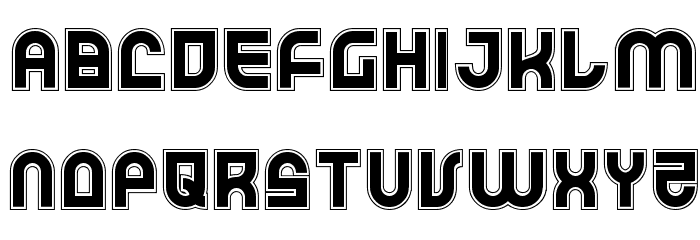 Trek Trooper Academy Font LOWERCASE