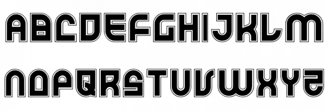 Trek Trooper Academy Font LOWERCASE