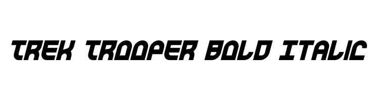 Trek Trooper Bold Italic  Free Fonts Download