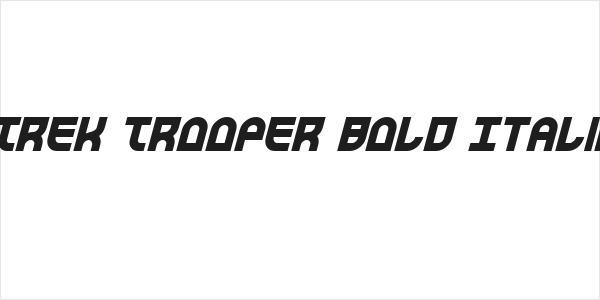 Trek Trooper Bold Italic Logo