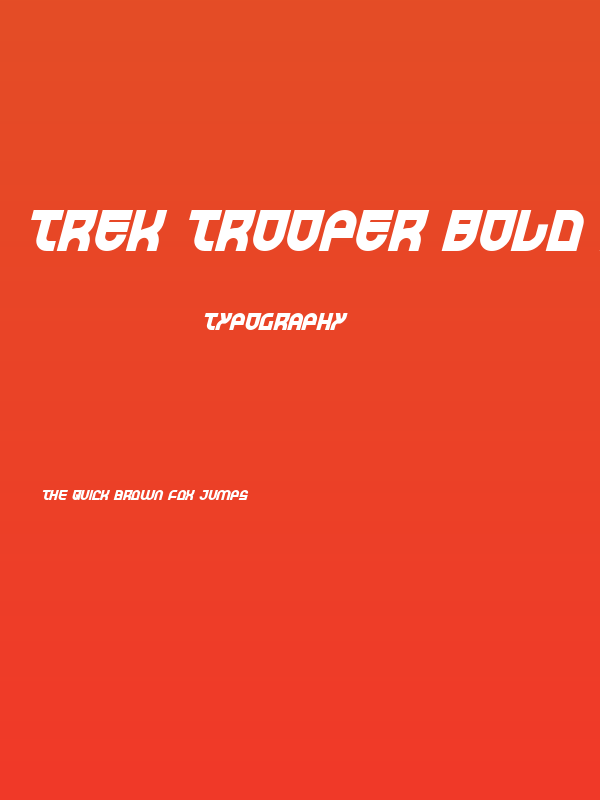 Trek Trooper Bold Italic Poster