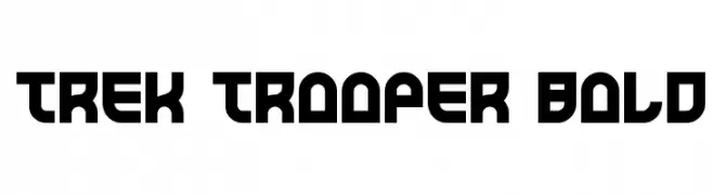 Trek Trooper Bold  font caratteri gratis