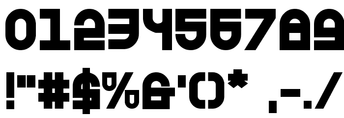 Trek Trooper Bold Font OTHER CHARS