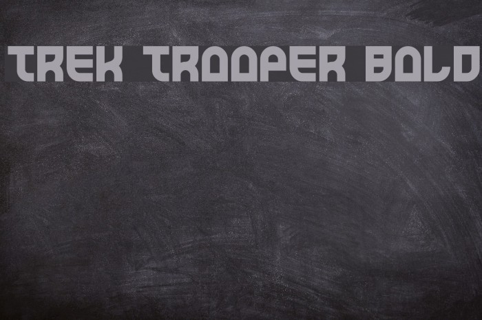 Trek Trooper Bold Font examples