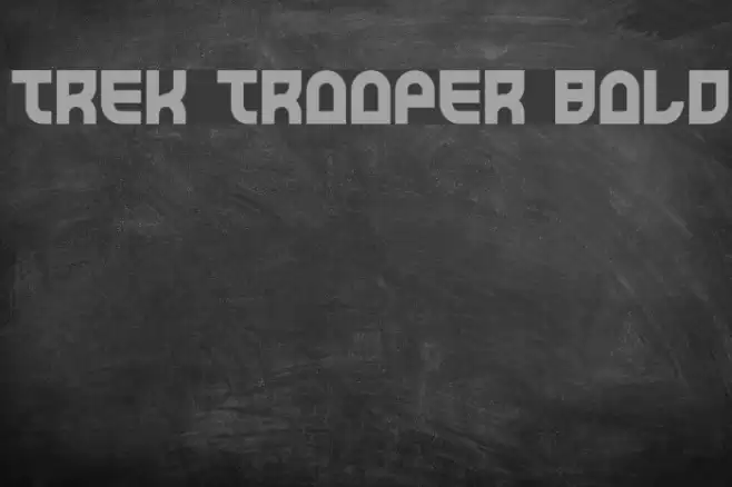 Trek Trooper Bold Caratteri examples