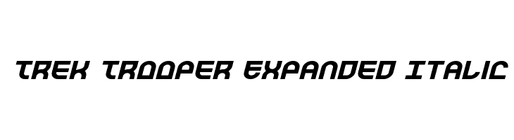 Trek Trooper Expanded Italic  免费字体下载
