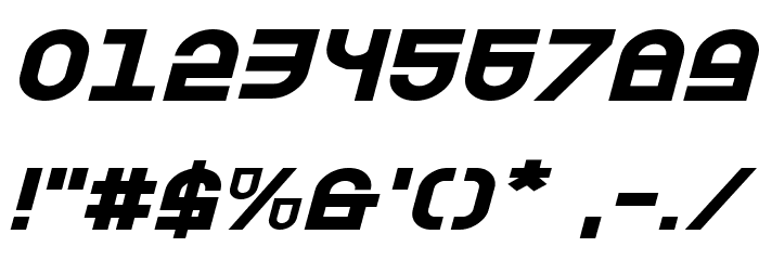 Trek Trooper Expanded Italic Polices AUTRES CHARS