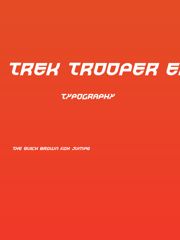 Trek Trooper Expanded Italic Poster