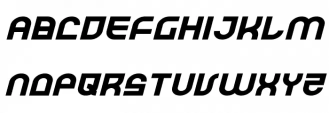 Trek Trooper Expanded Italic フォント 小文字
