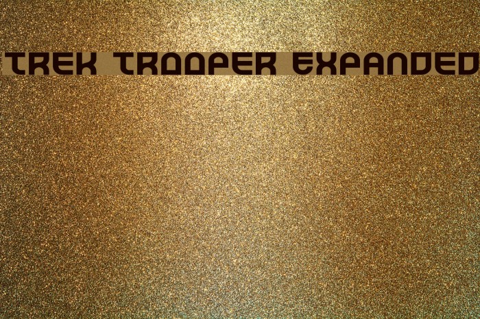 Trek Trooper Expanded Font examples