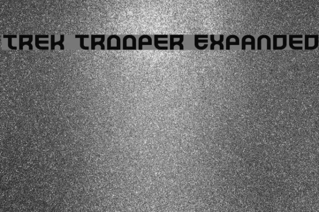 Trek Trooper Expanded Font examples