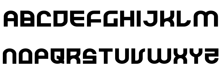 Trek Trooper Expanded Font LOWERCASE