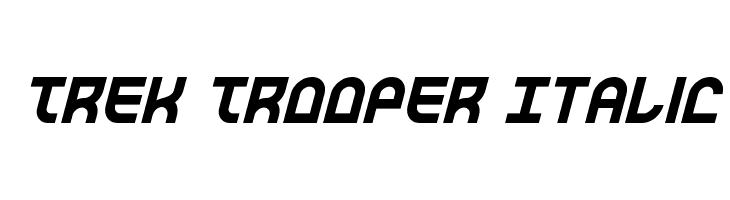 Trek Trooper Italic  Free Fonts Download