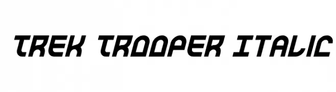 Trek Trooper Italic  Frei Schriftart Herunterladen