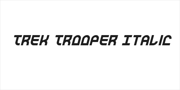 Trek Trooper Italic Logo