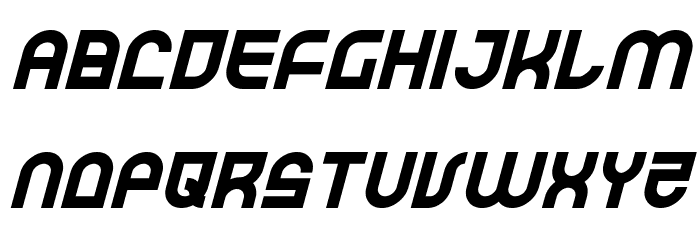 Trek Trooper Italic Font LOWERCASE