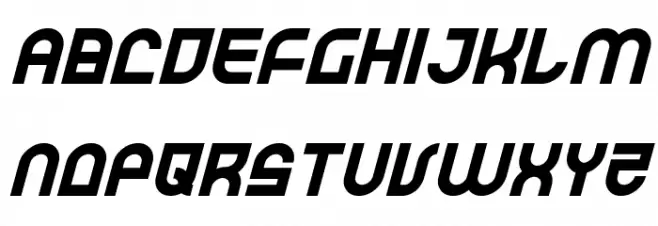 Trek Trooper Italic फ़ॉन्ट लोअरकेस