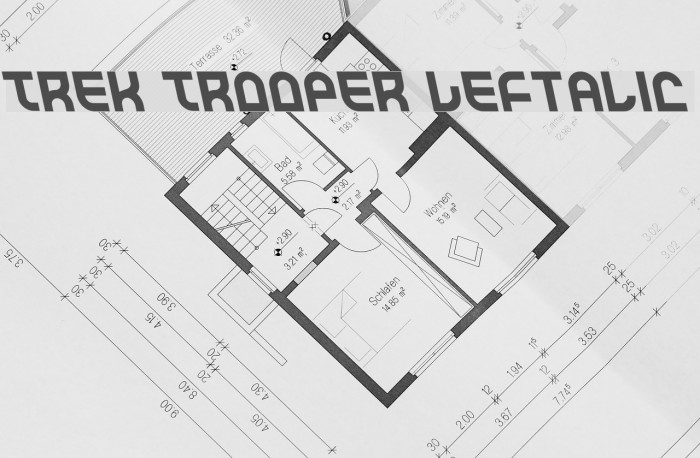 Trek Trooper Leftalic Font examples