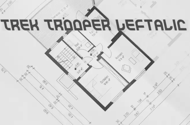 Trek Trooper Leftalic Font examples