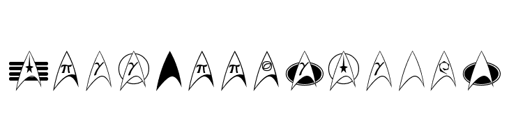 TrekArrowheads Font