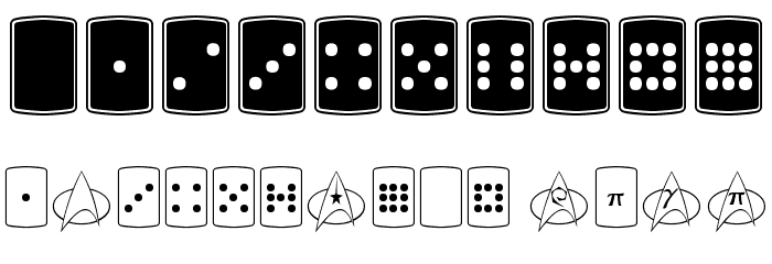 TrekArrowheads Font OTHER CHARS