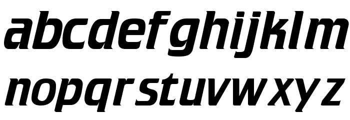 Trekker Regular Font LOWERCASE