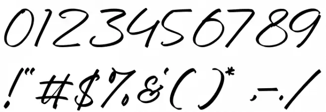 Trelasty Bettany Font OTHER CHARS
