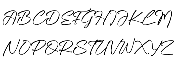 Trelasty Bettany Font UPPERCASE