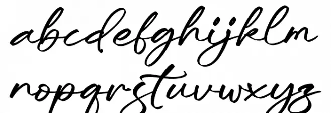 Trelasty Bettany Font LOWERCASE