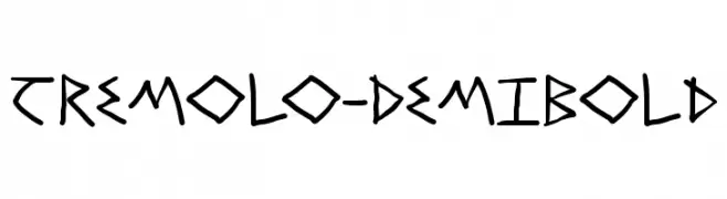 Tremolo-DemiBold  font caratteri gratis