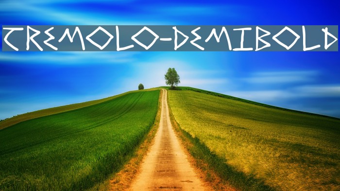 Tremolo-DemiBold Example 3