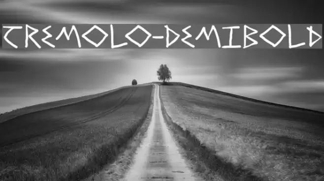 Tremolo-DemiBold Font examples