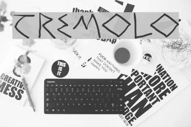 Tremolo Font examples