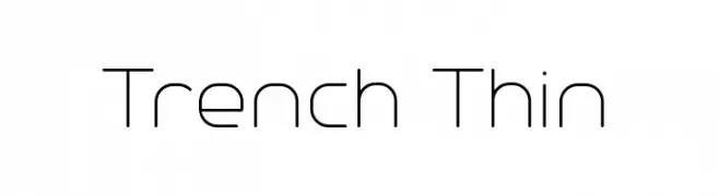 Trench Thin  baixar fontes gratis