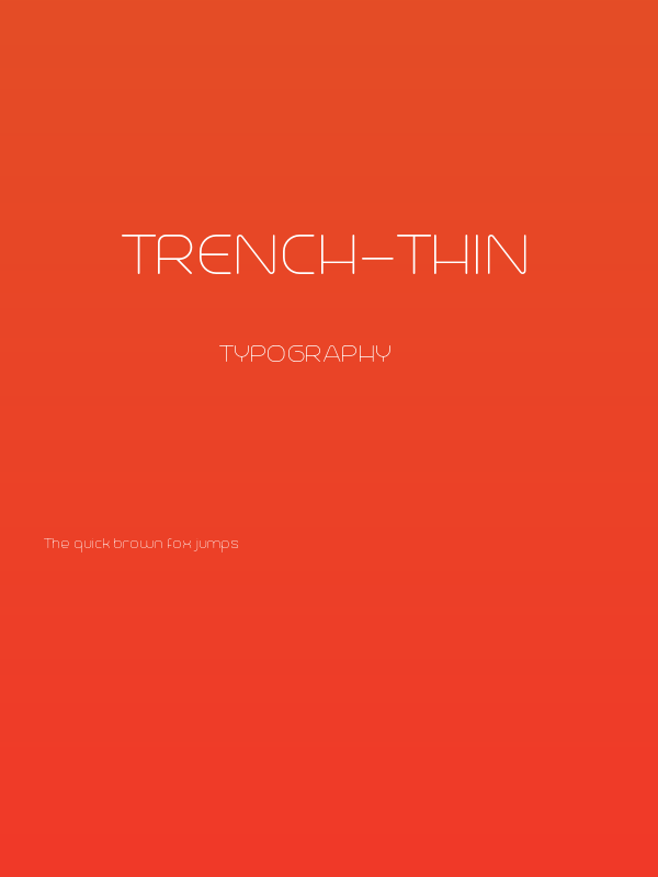 Trench-Thin Poster
