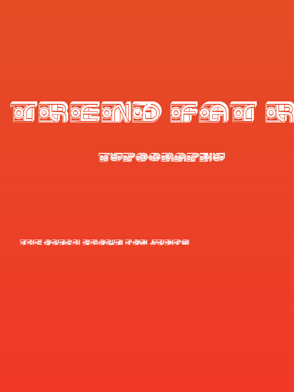 Trend Fat Regular Poster