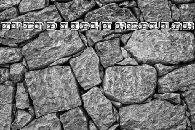 Trend Light Regular Font examples